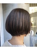 ナチュラルハイライトボブ