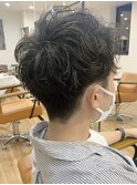 #スリークショート#メンズヘア#パーマ#マッシュショート#