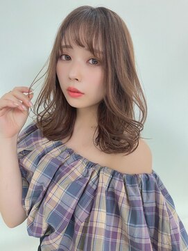 ルービック 梅田茶屋町(Rubik) エアリー外ハネ＿色っぽふんわりミディ