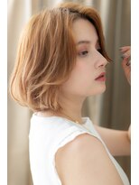 カバーヘア ブリス 北浦和(COVER HAIR bliss) かきあげバング大人ハイライトAラインボブZ北浦和10代20代30代