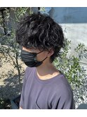 マッシュウルフ スパイラルパーマ