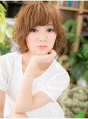 大人ガーリーことりベージュボブパーマc5戸田公園20代30代40代