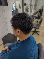 ビーヒアナウ N゜03 金沢駅西店(BE HERE NOW) メンズショート/パーマ/アップバング/ニュアンスパーマ