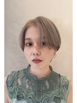 バサ 花小金井店(BASSA) グレージュブリーチショートダブルカラーぬきっぱなしハンサム