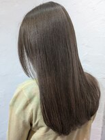 ミロア 薬院(miroa)&nbsp;オーガニックカラー 髪質改善 オリーブベージュ 艶ストレート