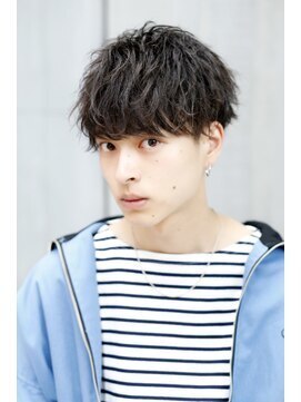 リップス レイ ギンザ(LIPPS Ray GINZA) 無造作スパイラルツーブロック刈り上げマッシュ