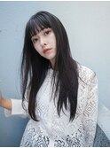 ラフストレートロング「渋谷/髪質改善/髪質改善TR」