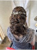 ヘアセット  ハーフアップ