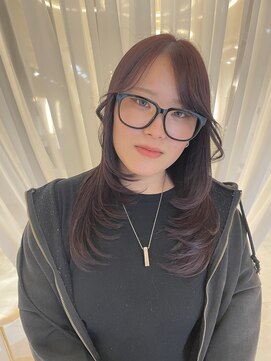 エル 新小岩(elu) 【大人セクシーな雰囲気】シャギーレイヤー×ワインレッドカラー