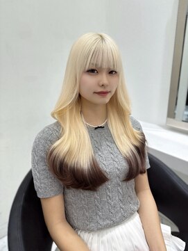 ベレーザシェルト(Beleza scelto) 15224ブリーチ＆ダブルカラーホワイトブロンドシルバーアッシュ