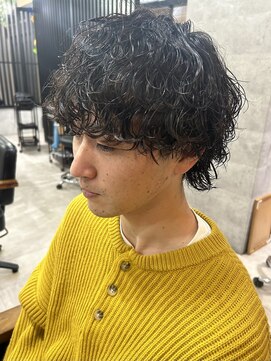 メンズ リコ(MEN'S RICO) 波巻きスパイラル波巻きウルフ波巻きパーマウルフカット【大和】