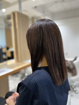 ソイクフ 四条大宮店(SOY-KUFU) 20代30代40代◎似合わせカットココアベージュ小顔ロング