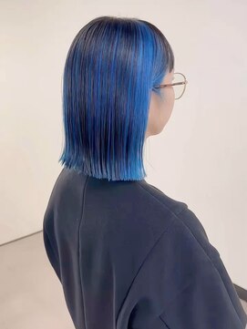 【人気のアンブレラカラー】ブルー×ブラック