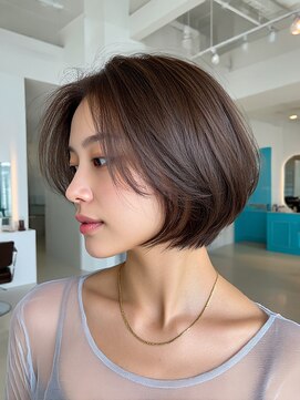 クレビア 名古屋(CreBiA) 艶髪/透明感/レイヤーカット/顔まわりカット/ショート