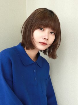 ノラ ギンザ(NORA GINZA) ウルフボブレイヤーウルフショートハッシュカットボブパーマ