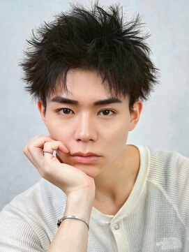 MEN'S HAIR BLEACHi 四日市店【メンズ ヘア ブリーチ】 《BLEACHi》スパイキー無造作パーマ【numberA.×BLEACHi】