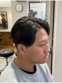 MEN’S/サーフカール/刈り上げセンターパート/表参道駅/青山 