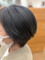 ファースト 長町店(first) 【白髪ぼかし】細ハイライトで上品ブルーグレージュ
