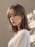 [市川徳子/事前ご案内のお客様限定]カット+ハイライトカラー+トリ　￥22,000～
