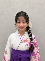 エニル 春日部店(enil)&nbsp;◎編みおろしヘア♪　卒業式・成人式・前撮り・袴・振袖◎