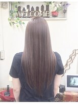 ラティオ 難波Ratio&nbsp;艶×光で魅せる×ライラックグレー×洗練ストレートスタイル