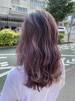 リプルヘアー ウエスト(ripple hair west)&nbsp;ピンクパープルバレイヤージュ