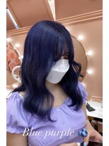 オフホワイト 大阪店(Off-White) 透明感暗髪 Blue purple