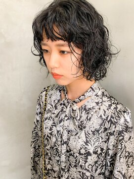 テトヘアー(teto hair) ボブウルフ、ウルフパーマ、ボブパーマ、オン眉バング