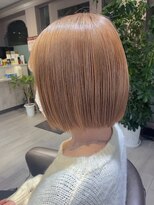 ヘアアンドビューティー ミック(Hair & Beauty miq)&nbsp;透明感抜群♪ダブルカラーブリーチミルクティーベージュ