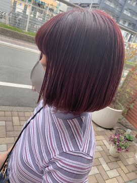 テテ(TETE) ボブ/バーガンディレッド