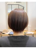 ハイライト×ローライト　白髪ぼかしショート