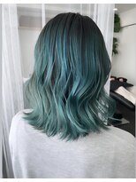 カラ ヘアーサロン(Kala Hair Salon) ミントグリーン　バレイヤージュ