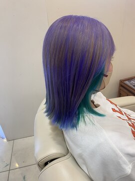 アンカー ヘアーワークス(ANCHOR hair works) パープルグリーン