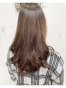 プランタン(Printemps) ハイレイヤー無造作ウェーブロング大人可愛いブラウンカラー