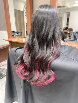 アクロ あべの店(ACRO) インナーカラー　ブラックレッド