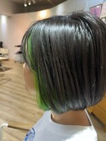 ラバフロー 小野原店(LAVA FLOW) インナーカラー×グリーン