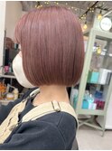 ショートボブダブルカラーハイトーンハイライトケアブリーチ韓国