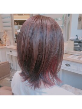 レガーメ(hair make Legame.) インナーカラー/ミルクティーピンク