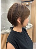 浦和ショートヘアショートカット白髪ぼかし白髪染めボブ40代50代