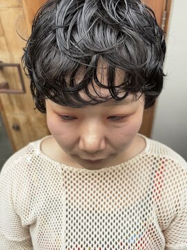 ヘアメイク マージ(hair make merge) 《東住吉区/デザインカラー》ショートパーマ