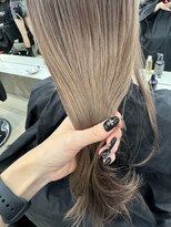 ペレ 栄店(PELE) デザインカラー/レイヤーカット/ウェットヘア/オリーブベージュ