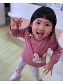 オン眉ヘア