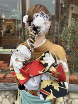 ラパンセベージュ(LA PENSEE BEIGE)&nbsp;LA PENSEE / beige 田川 / 成人式ヘアセット/編みおろしスタイル