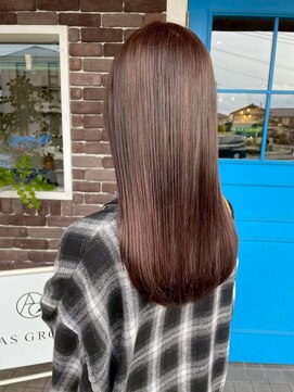 アズグロウ エクラ(AS GROW 'eclat) うる艶ストレート×上品ロングヘア