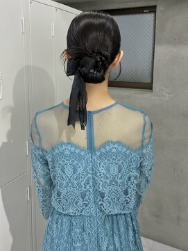 スウィープ(sweep) タイトシニヨン/カチモリヘア/お呼ばれヘア/ヘアセット/天神