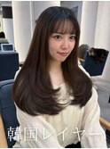 韓国レイヤー/レイヤーカット/顔周りカット/顔周りレイヤー