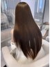 【サラ艶ヘアに】プレミアム縮毛矯正+MILBONトリートメント　￥23100→￥16500