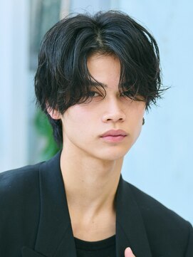 エルマーク 豊中(L-MARK) センターパート/波巻きパーマ/スパイラルパーマ/men's