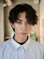 フィフス 原宿(fifth) 原宿ツイストスパイラルパーマメンズカットセンターパート30代