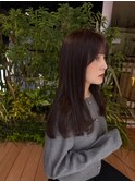 ミディアムヘア/暗めカラー/デザインカラー/髪質改善　　　